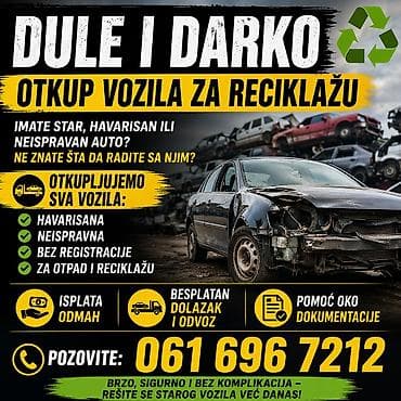 Otkup vozila za reciklažu – “Dule i Darko” - Otkup svih tipova