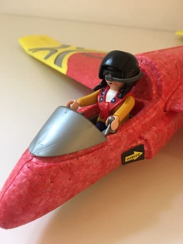 sundjer bob plisana igracka: PLAYMOBILE AVION 48 cm. Raspon krila - 50cm. Rasklopiv, pilot koji se — 6