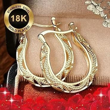 kako se puni iqos 3: Zlatne minđuše – 18K pozlata na nerđajućem čeliku - Materijal — 1