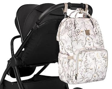 deciji satovi igracke: KikkaBoo Torba za mame Siena Luxe Secret Garden – beige Elegantna i — 10
