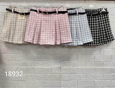 obuca as: 🔥Mini suknja sa faltama i kariranim (tweed/bouclé) dezenom
✅2300 din — 4