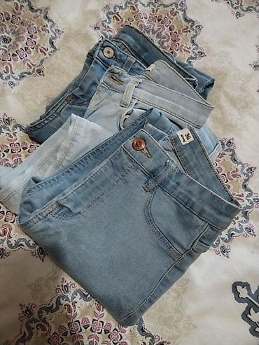 cargo pantalone: Komplet ženskih farmerki – 4 para - Modeli: klasične uske/slim — 3