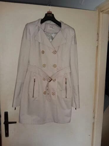 parka h m: M, With lining, Single-colored, color - Beige — 3
