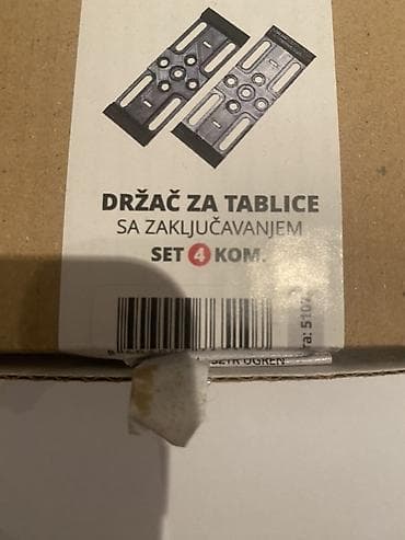 inox ram za tablice: Držač za tablice sa zaključavanjem – set 4 kom. - Sistem nosača za — 1