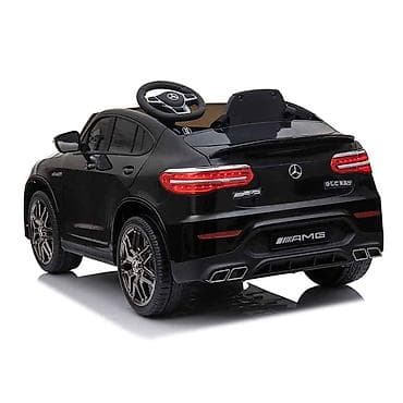 Children's Electric Cars: Džip Mercedes‑Benz AMG GLC 63S Coupé – crni, dečiji licencirani — 4