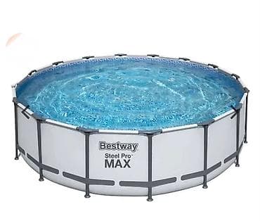 mojca forma ideale: Bestway Steel Pro MAX – samostojeći okrugli bazen sa pratećom — 2