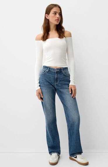 ugg new yorker: Bershka straight high waist farmerke
Vel 38 — 1