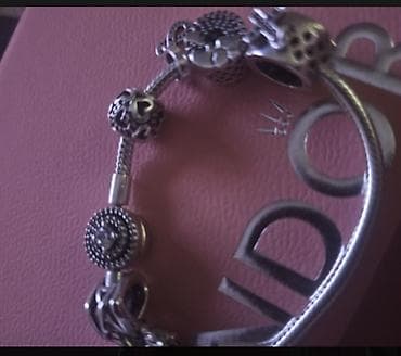 srebrni nakit novi sad: Pandora narukvica sa privescima (original ambalaža uključena) - — 4
