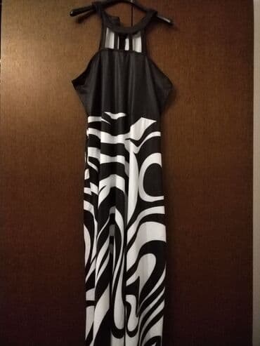 dior haljine: Dugačke ženske haljine – 2 modela 1) Crno-bela maksi haljina - Gornji — 5