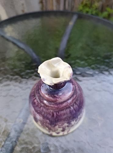 mini plastenik kupujemprodajem: Ručno rađena keramička mini vaza/bočica - Materijal: keramika — 2