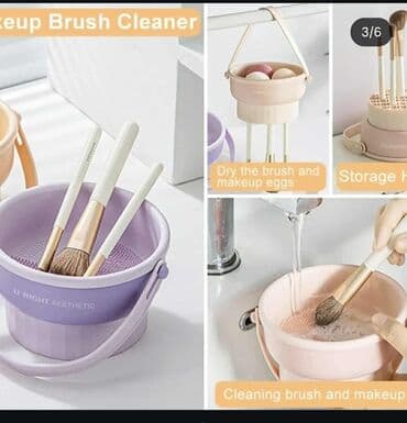 Muška obuća: Makeup Brush Cleaner – višenamenska posuda za pranje, sušenje i — 1