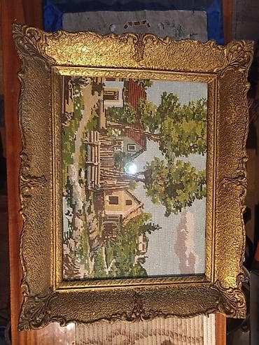 Goblen,u ramu dimenzije 64 cm x 51 cm,u dobrom stanju, zainteresovani