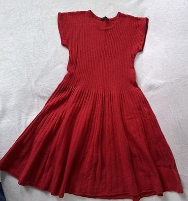 Dresses: Dečija pletena haljina SISLEY - Veličina: L (8–9 godina), visina 140 — 1