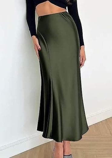 suknje sa resama: Satenasta midi suknja A‑kroja
1750 din 
S M L — 3