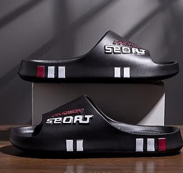 obuća bata novi sad: Sportske papuče – crne, broj 42-43 - Dizajn: klizne papuče — 1