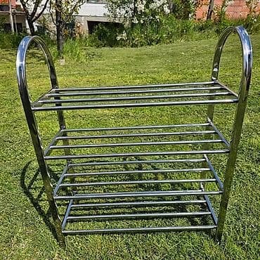 organizer za obucu: Polica za obuću inox Prenosivi cipelarnik od nerdjajućeg metala — 5