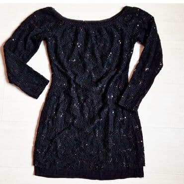 M (EU 38), color - Black, Cocktail, Long sleeves