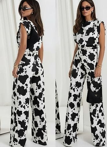 pantalone mango: 🔥Ženski komplet – top bez rukava i široke pantalone sa visokim — 2