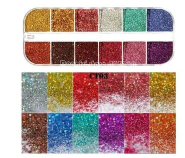 Suplementi: Laser prah set za dekoraciju nokta 12u1 — 1