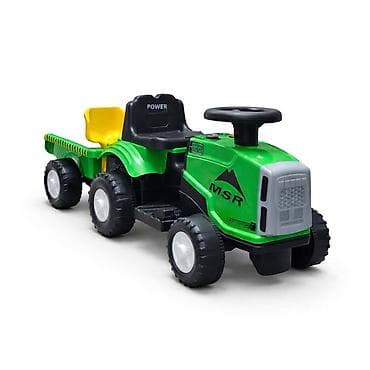 ne parkiraj garaza: Traktor za decu Mini Farmer sa prikolicom (6V) – Zeleni Šifra — 1