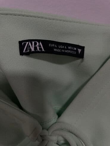 hm haljine: Zara L (EU 40), color - Green, Cocktail, With the straps — 3