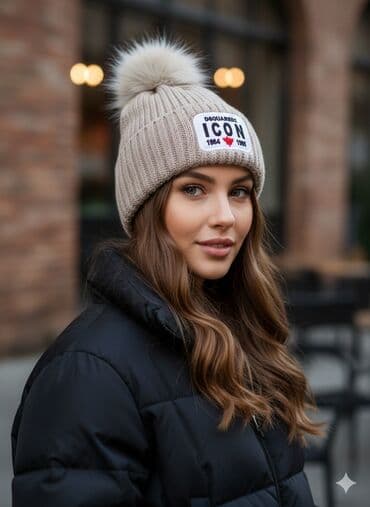 prodaja kaputa novi sad: DSQUARED2 ICON  unisex Zimske Kape sa Krznom ​Prodajem nove, izuzetno — 2