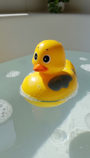 enzo lorenzo koferi dimenzije: Plastično AM/FM radio u obliku žute gumene patkice – zabavan — 1