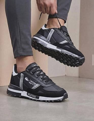 720 patike: Lacoste muške patike – crno/sivo/belo - Model sa niskim profilom i — 1