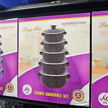 tassimo kapsule beograd: 04. КОМПЛЕТ ОД 5 ШАРПИ Елегантни црни емајл сет - 5 комада ✨ Кување са — 1