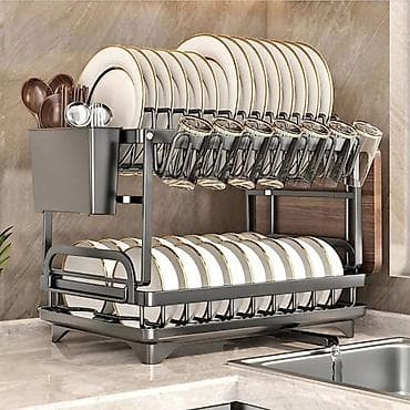 flekeri za garnituri: Elegantno cedilo za suđe sa tacnom 🔹 Unesite sofisticiranost i — 2