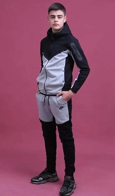 pantalone versace: Trenerka Nike, bоја - Siva — 2