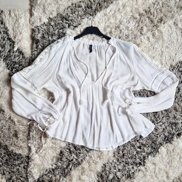 svecane haljine bele: H&M, Single-colored, color - White — 1