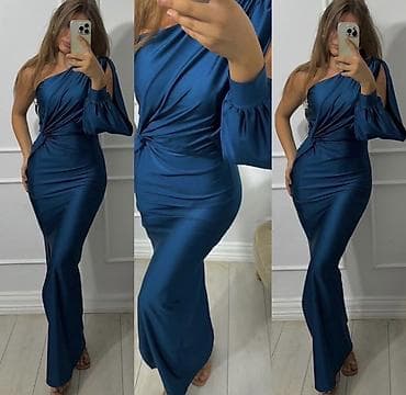 wish haljine: ✅Elegantna jednoramena midi/duga haljina sa čvor-naborima ✅2700 din S — 8