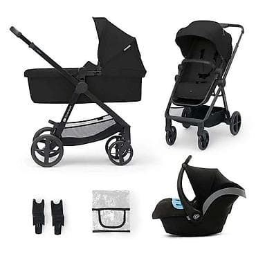 Kolica za bebe: KINDERKRAFT KOLICA 3U1 NEWLY MINK PRO – CLASSIC BLACK (SKU — 2