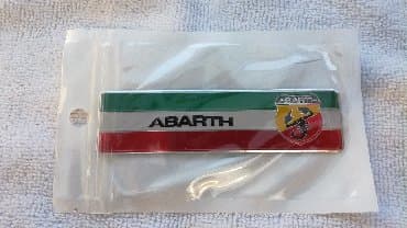 samolepljive lajsne za auto na metar: Samolepljiva metalna pločica - ABARTH Samolepljiva metalna pločica - — 5