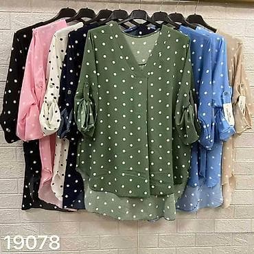 crne košulje: Bluzа sa tufnama za dame – Emi Moda, Made in Italy - Kroj: komotna — 6