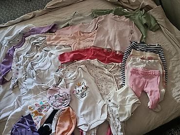 jednodelni skafanderi za decu: Paket odeće za bebu 56 Bodi dug rukav 13 komada Duksići 2 komada — 2