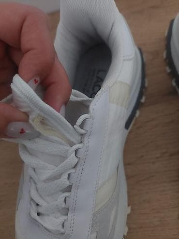 air max tn patike: Lacoste ženske patike – bele/ekru nijanse, model sa retro running — 6