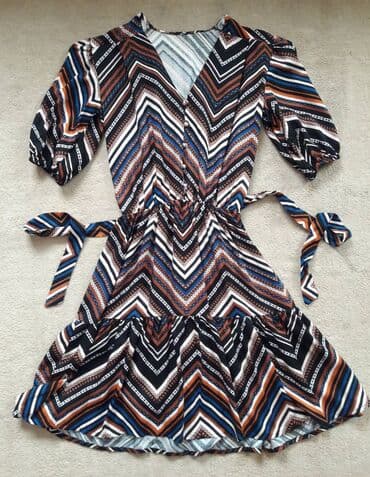kaftan haljine za plazu new yorker: M (EU 38), color - Multicolored, Short sleeves — 3