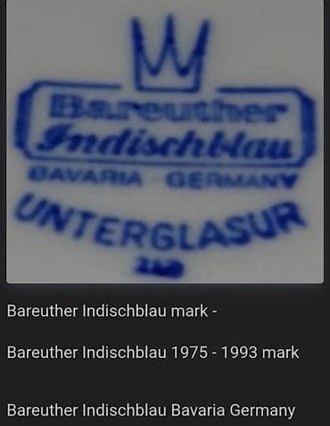 staklene cinije za dekoraciju: Cinija nova 1975 do 1993god. Nemacka Barauther Nemacka. Veca — 8
