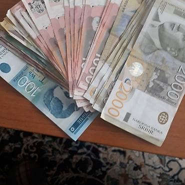 Finansijska usluga – gotovinski zajam u dinarima. - Iznosi: dostupni