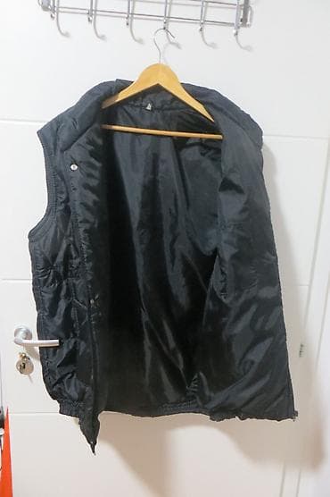 muški kožni prsluci: Prsluk bоја - Crna — 3