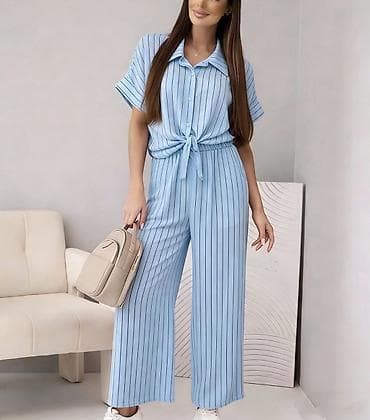 drzac za pantalone: ✅Ženski komplet – košulja i pantalone sa prugama
✅2700 din — 3