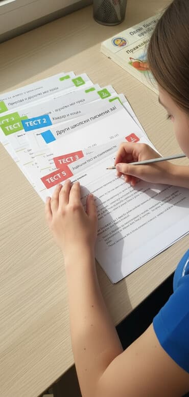 radna sveska iz srpskog za 5 razred logos: Testovi za 1.2.3.4.razred Logos Klett Freska — 1