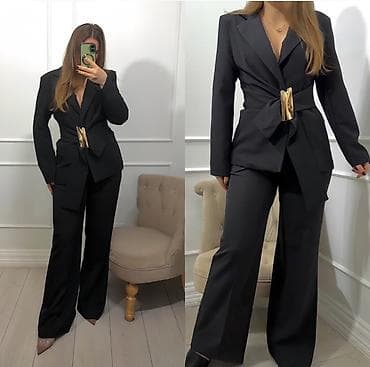 Lične stvari: 🔥Ženski elegantni komplet – sako i pantalone širokih nogavica ✅3800 — 2