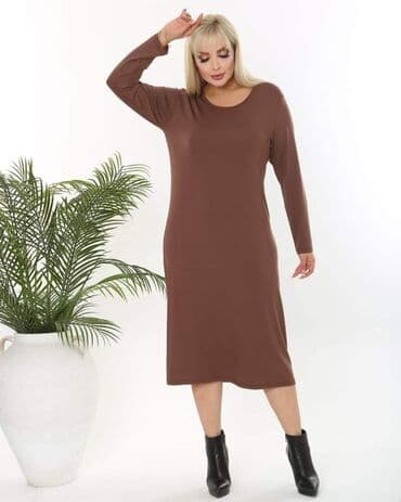 model haljine za punije osobe: Jednobojne haljine za punije dame Cena 2900 din Veličina XL, 2XL — 13