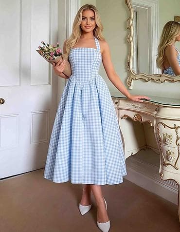 bunda od nerc: ✨Prelepa haljina na vezivanje oko vrata po ceni od 2500 din — 3