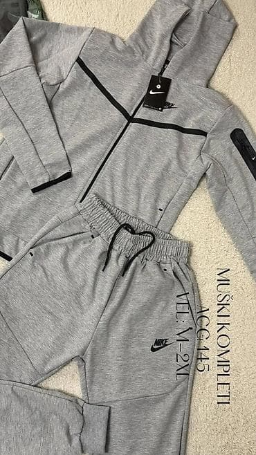 torbe mona: Trenerka Nike, bоја - Siva — 1