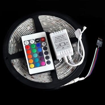 televizori 32 inca: RGB led traka 5050, 5m Paket sadrzi: 5m led trake, daljinski, IR — 3