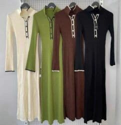 Ski suits: ✨ Haljina Cena:2850 din Rastegljiva rebrasta maxi haljina sa dugim — 3